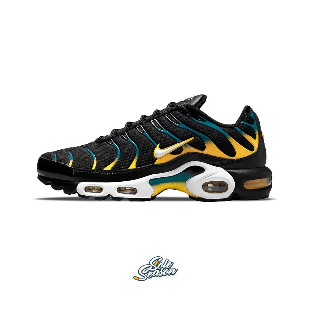 yellow and black nike tn