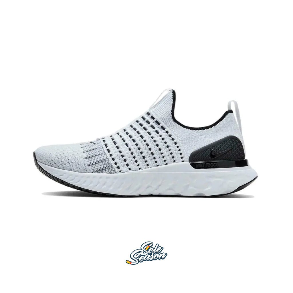 White Nike Phantom React - True White Black - CJ0277-100 side