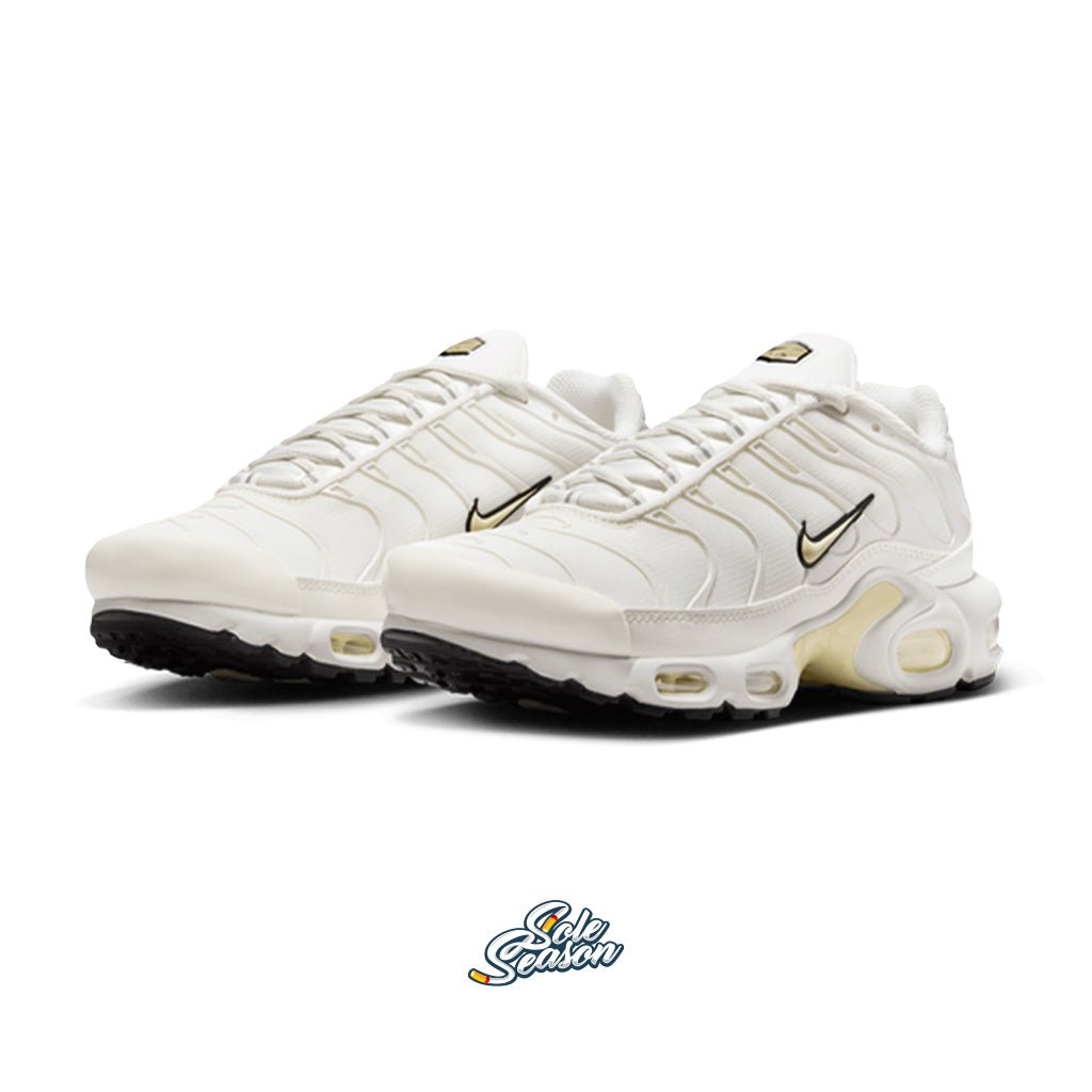 cream nike tn yellow