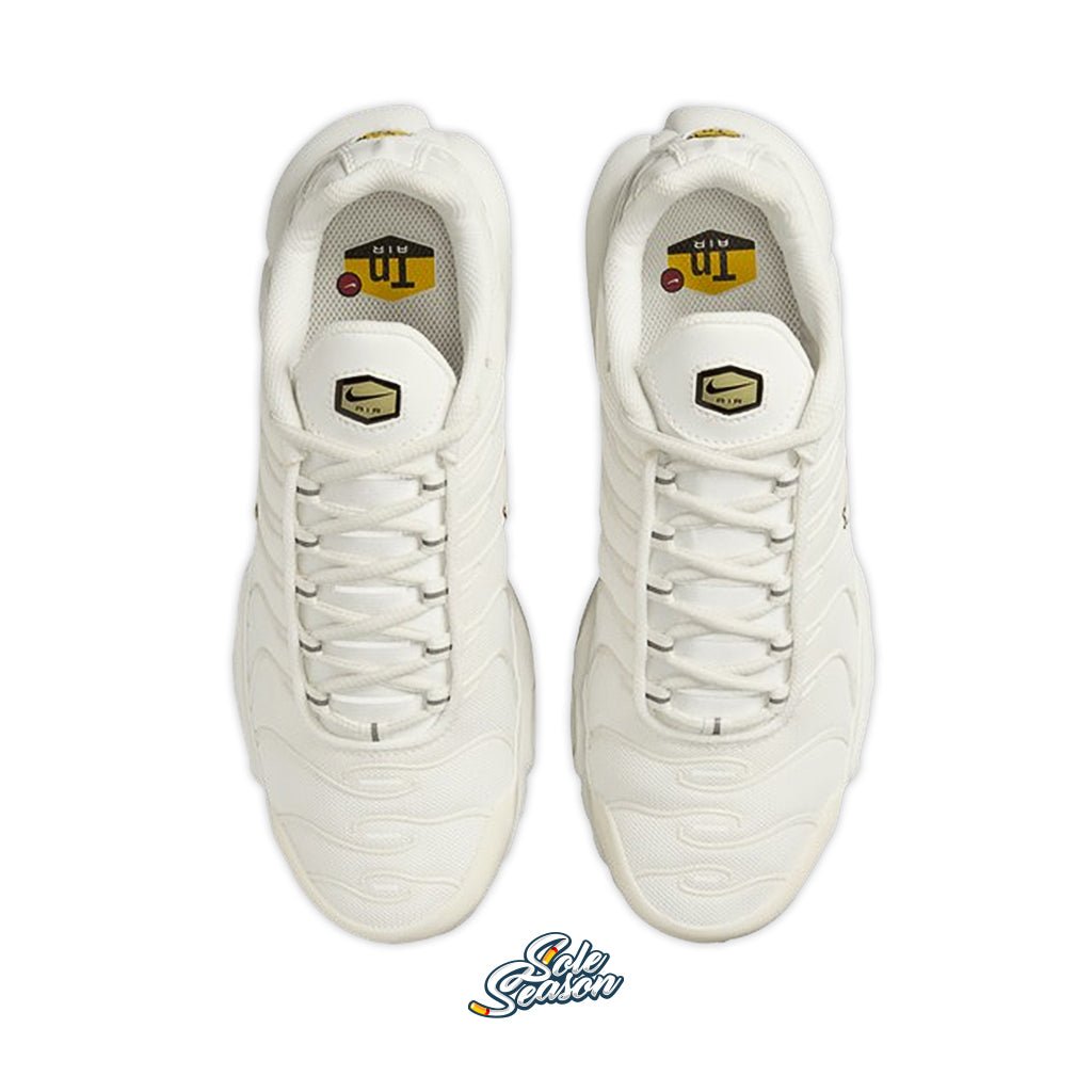 cream nike tn yellow top