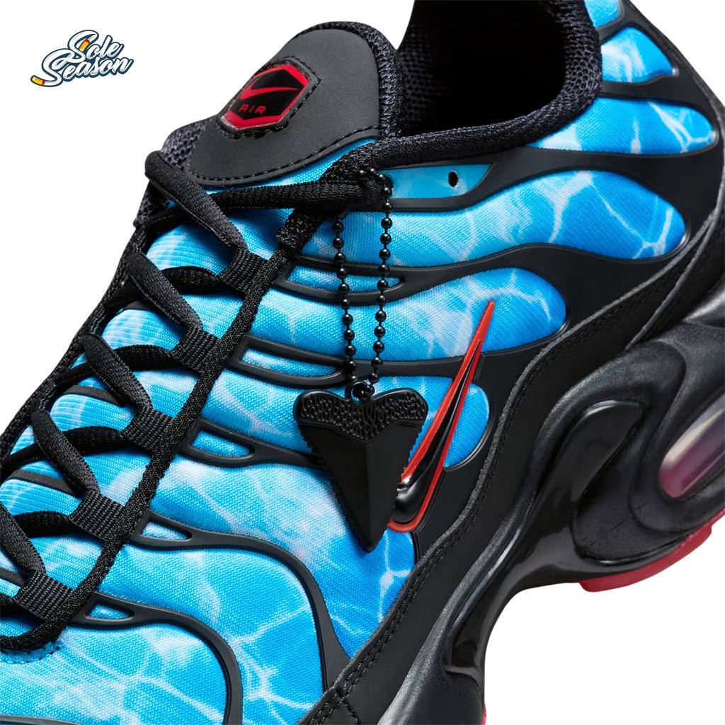 blue Nike Tn - Shark Bites Shark Attack - hq3824-001 shark tooth