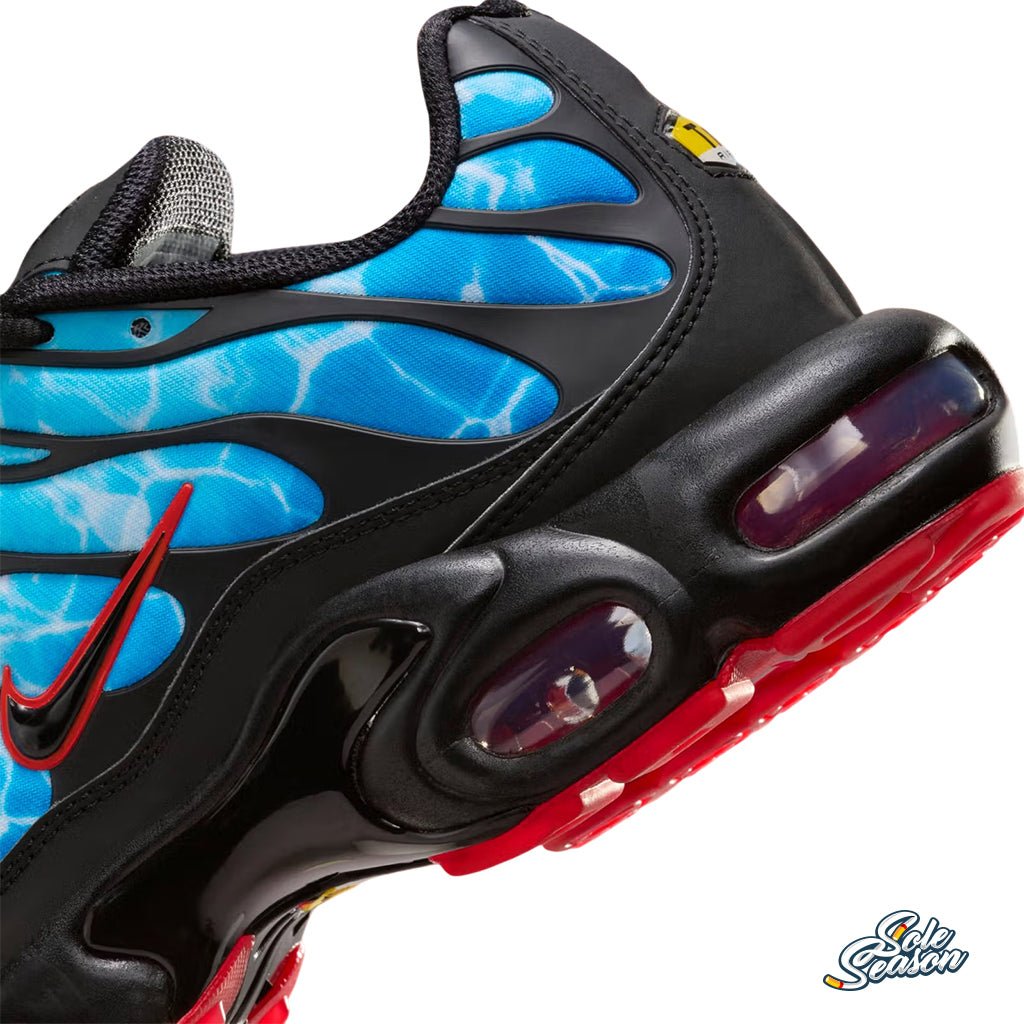 blue Nike Tn - Shark Bites Shark Attack - hq3824-001 red gum
