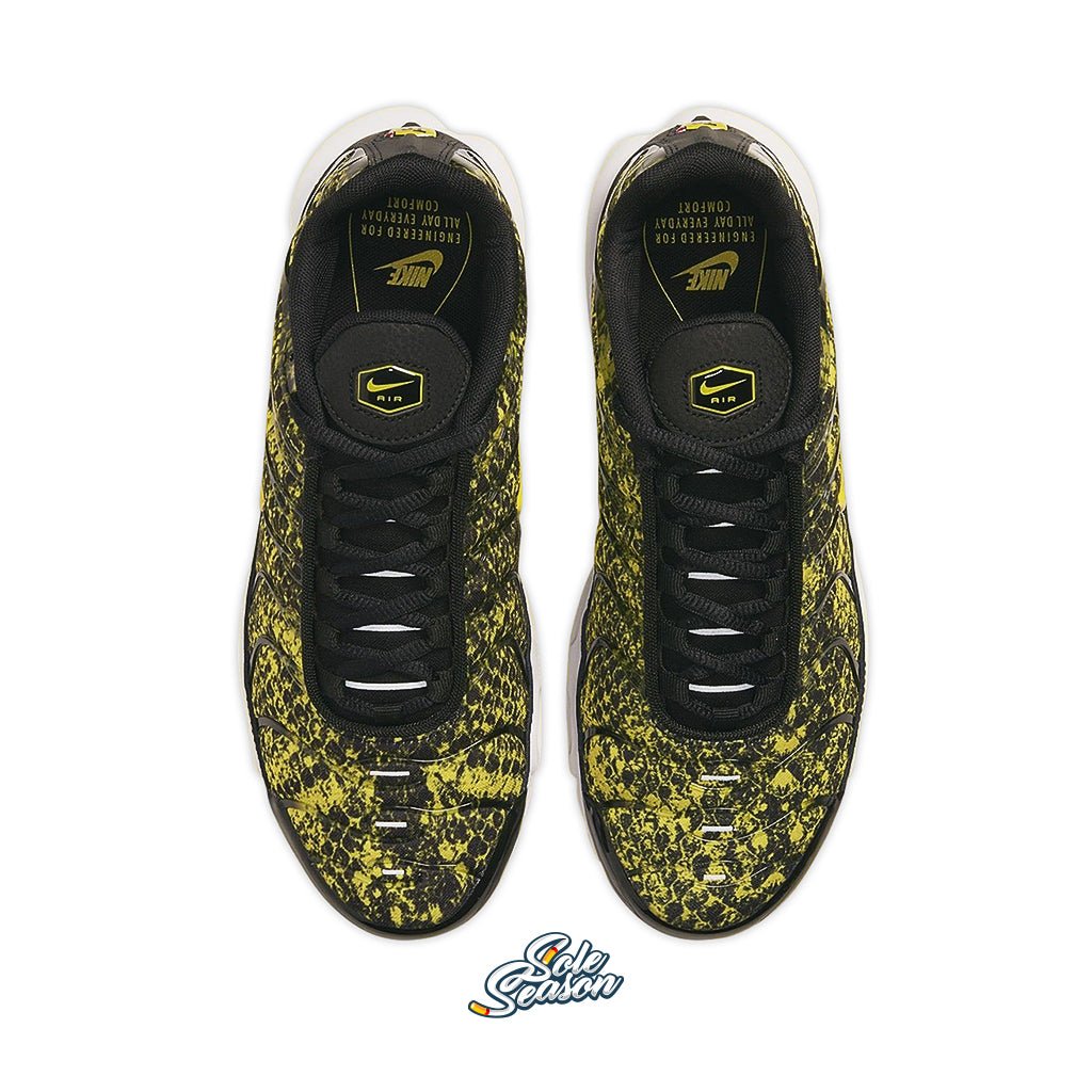 snakeskin nike tn yellow top