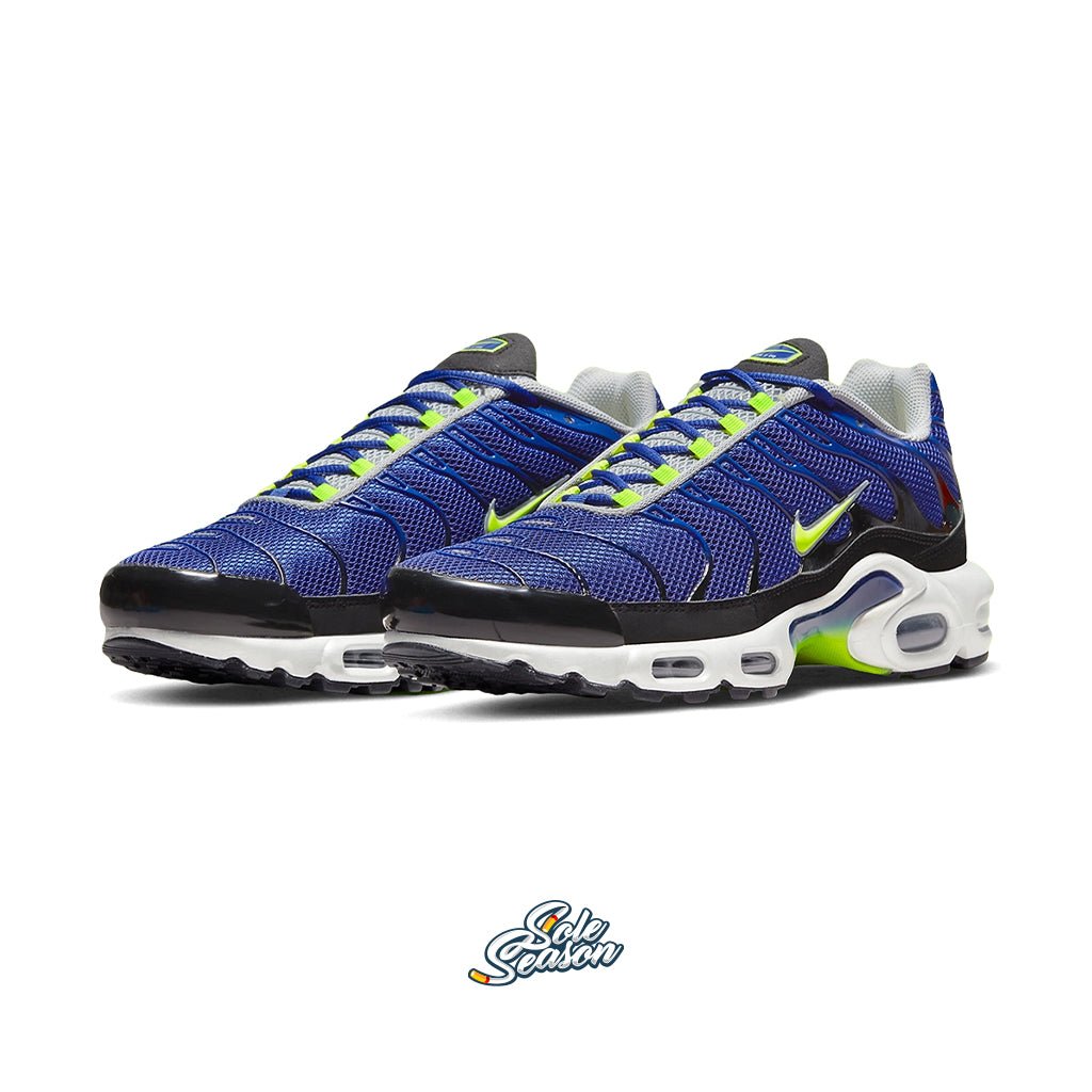 blue and green nike tn