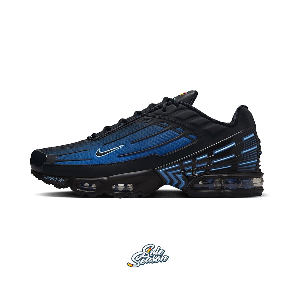 blue and black nike tn