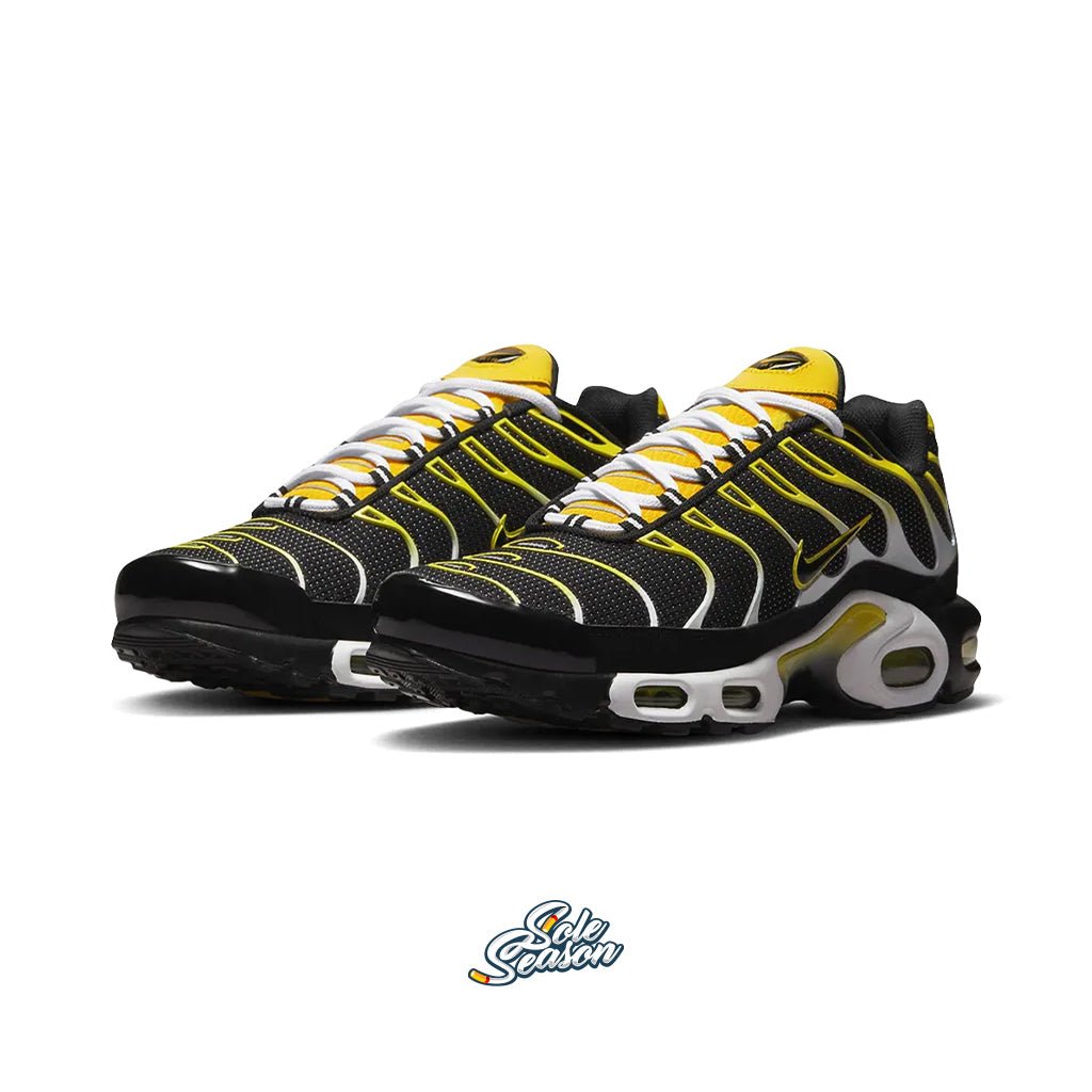 black and Yellow Nike Tns
