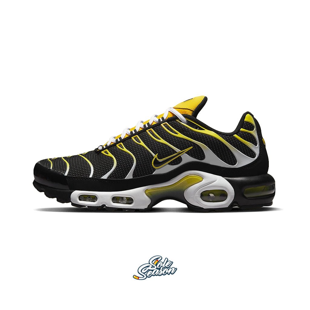 Yellow and black nike tns