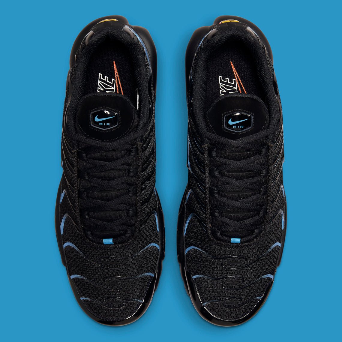 nike tn blue black