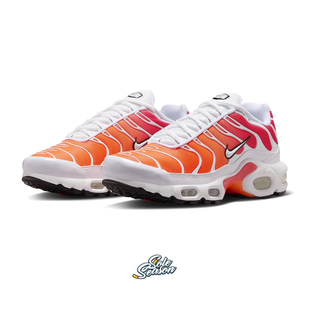 Nike tuned store 1 white orange