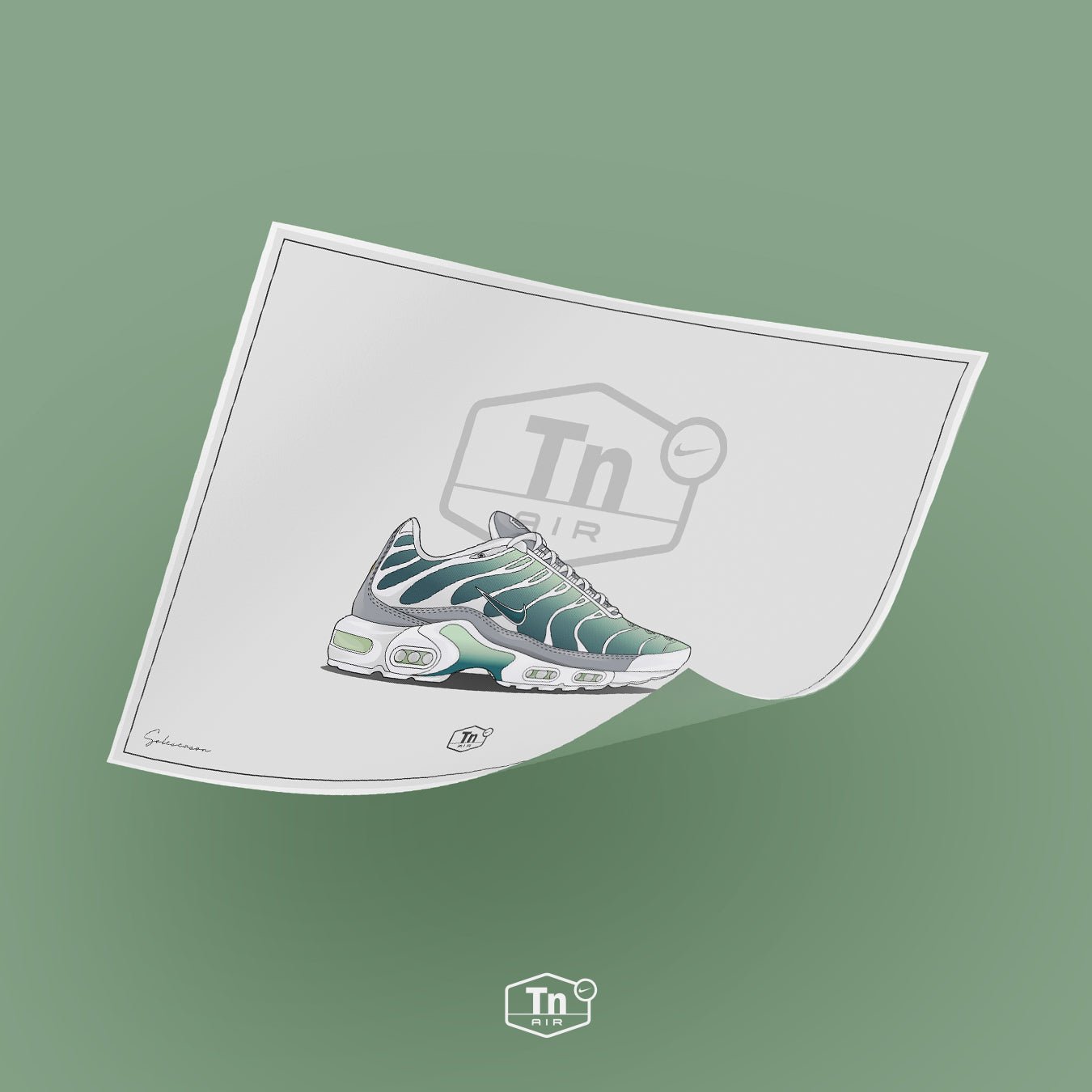 Nike Tn Ghost Green - Aurora Green 852630 302 1