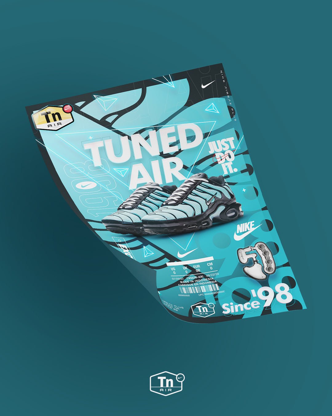 Nike Tn Dark Tiffany cv8838-400 - Poster mockup