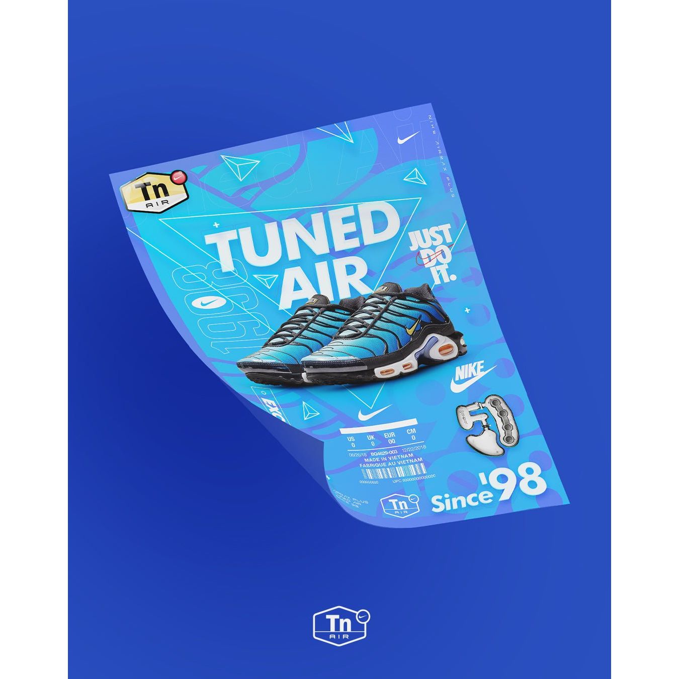 Nike Tn - Hyper Blue Poster / Print - 604133-475 2