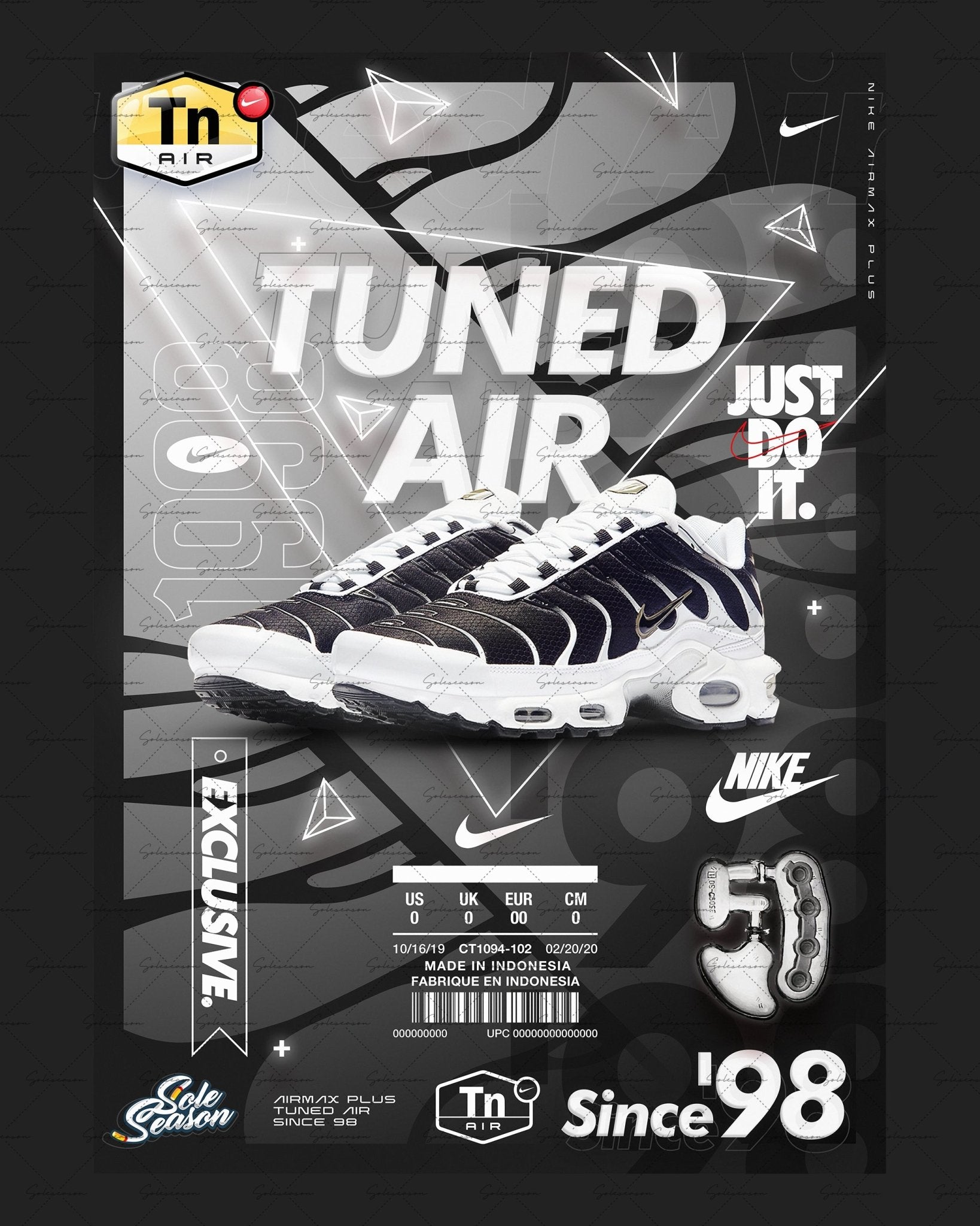 Nike Tn Killer Whale ct1094-102 - Air Max Plus Posters Prints watermark