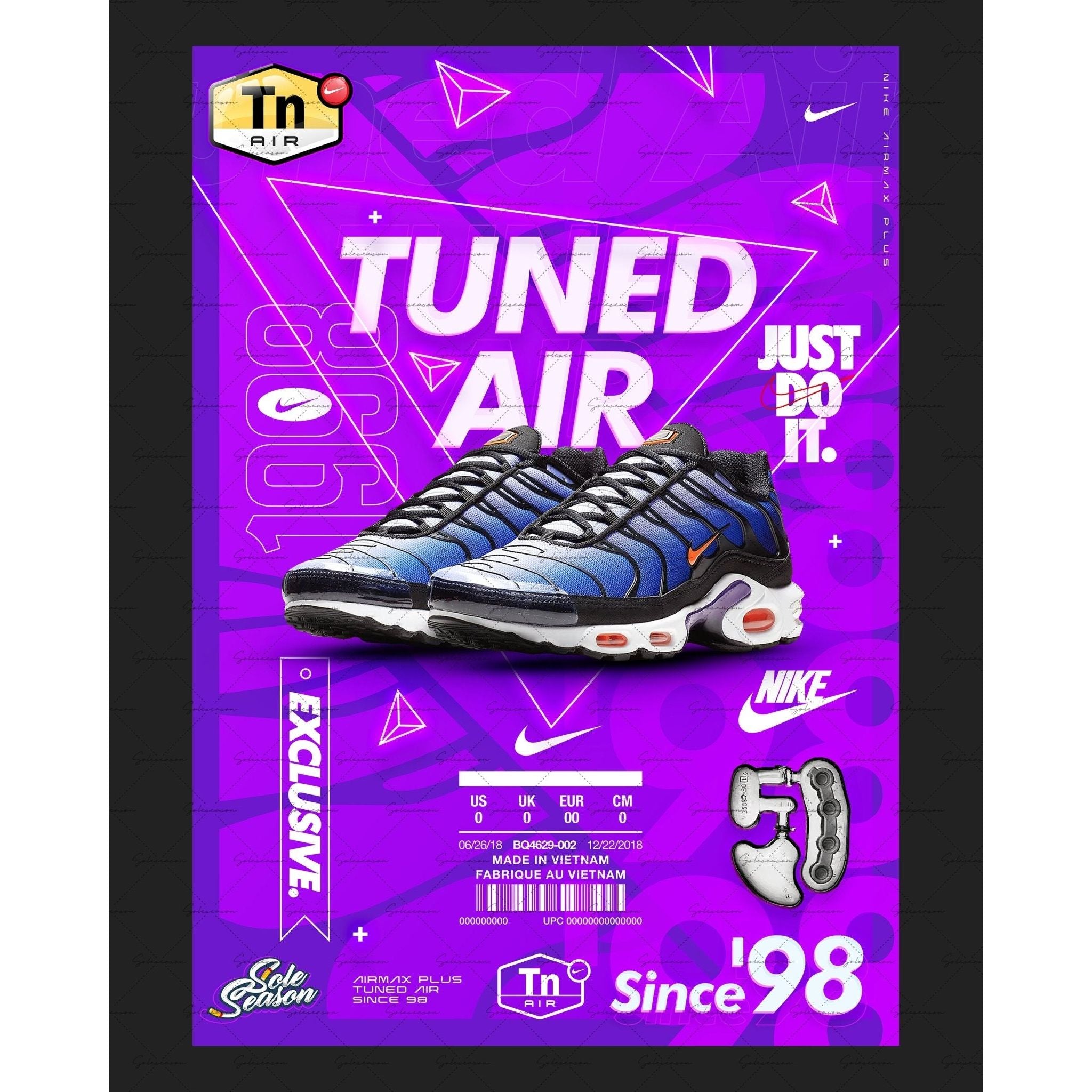 Nike Tn Purple Volt Poster / Print - BQ4629-002 3