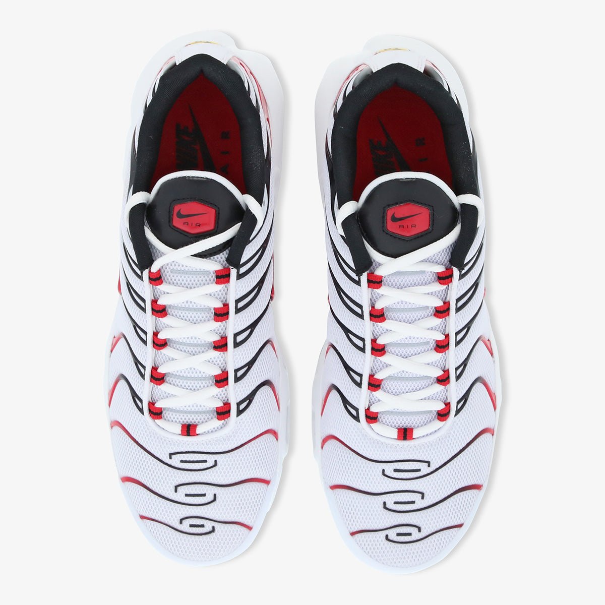 red and white nike tn