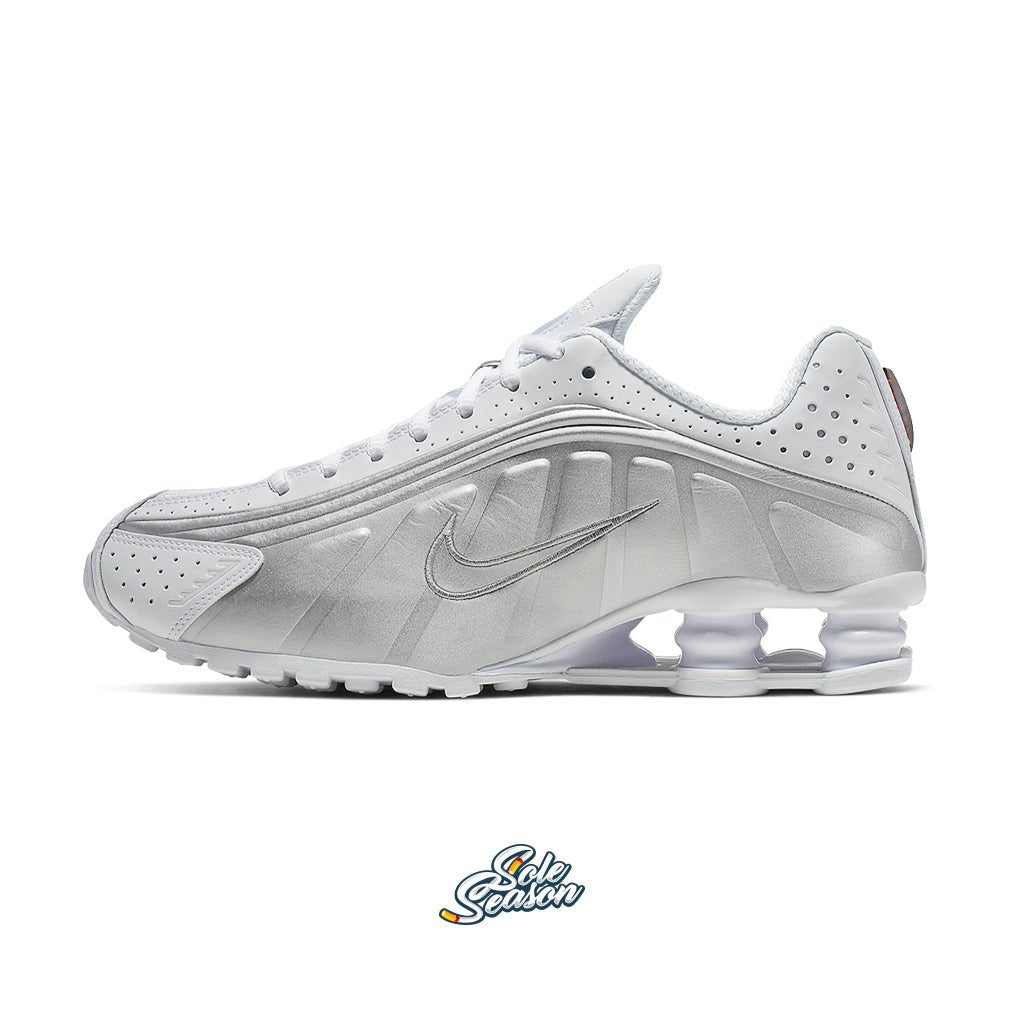 Nike Shox R4 - White Metallic - AR3565-101 SIDE