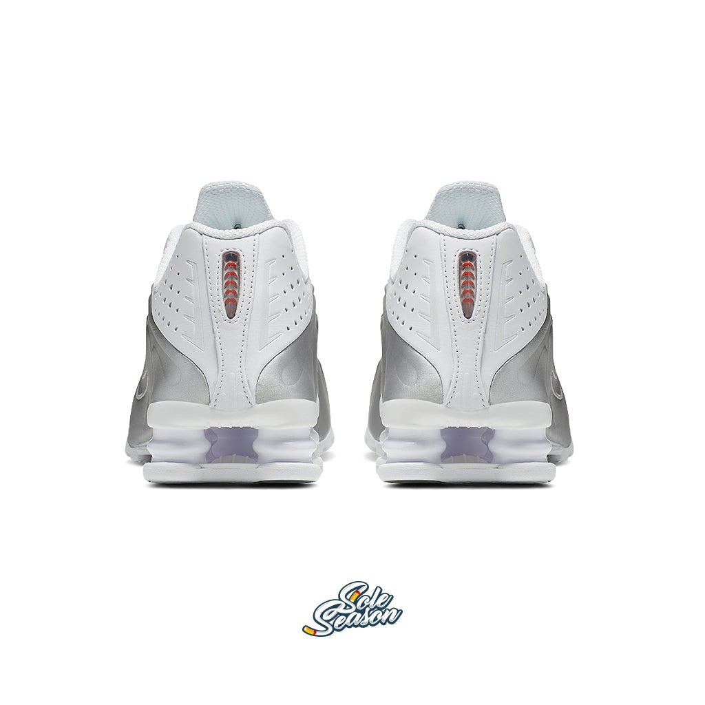 Nike Shox R4 - White Metallic - AR3565-101 BEHIND