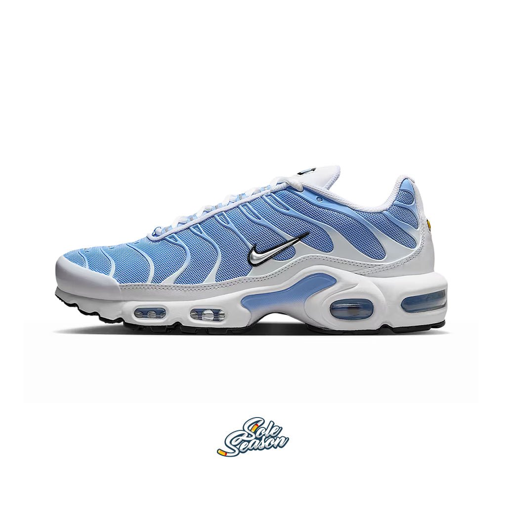 Nike Air Max Plus Baby Blue White – full side profile view