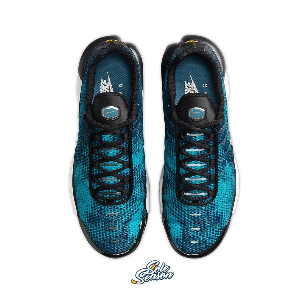Top view of Nike TN Dot Pattern in Dusty Cactus and Black – 2024 release