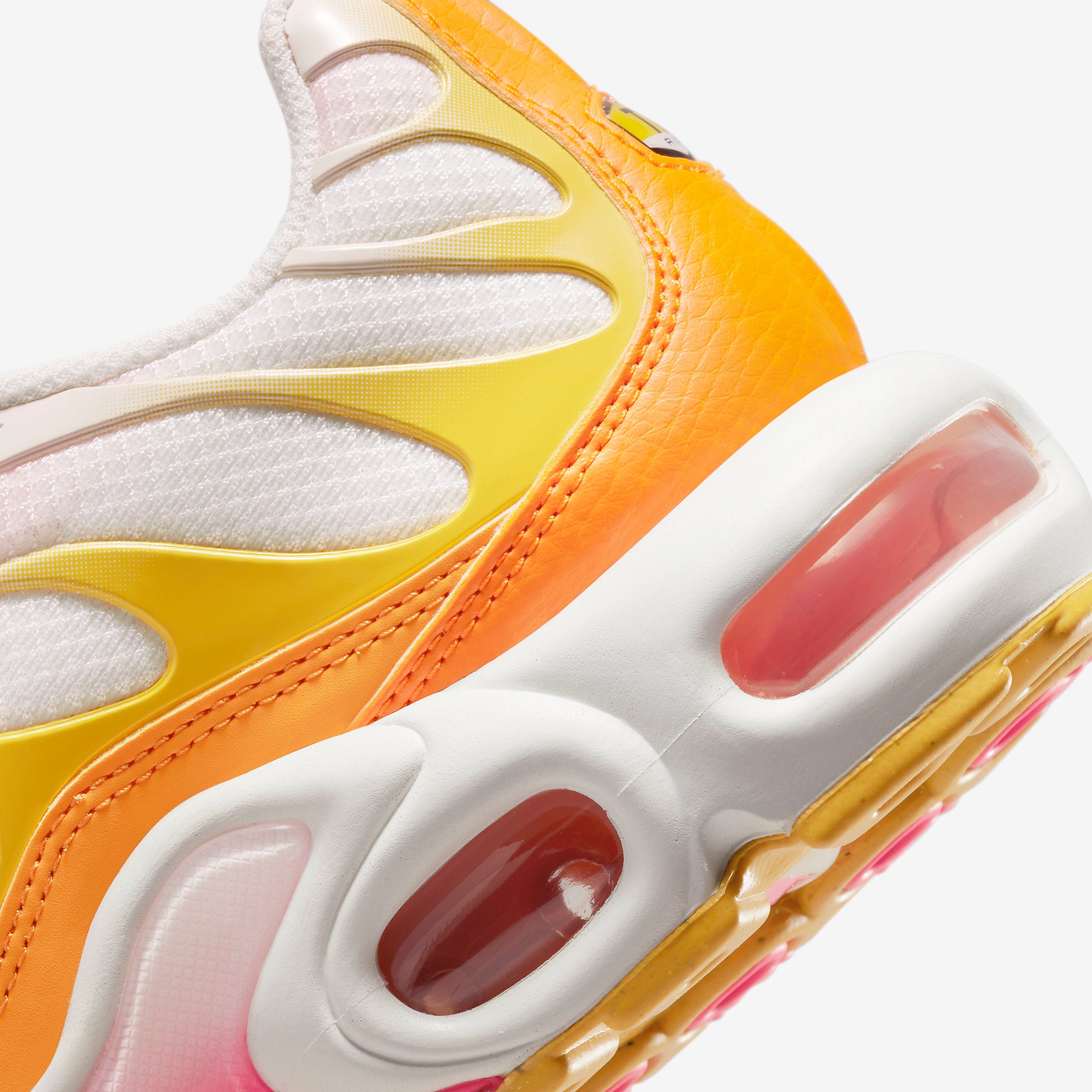 Air max plus on sale white pink yellow