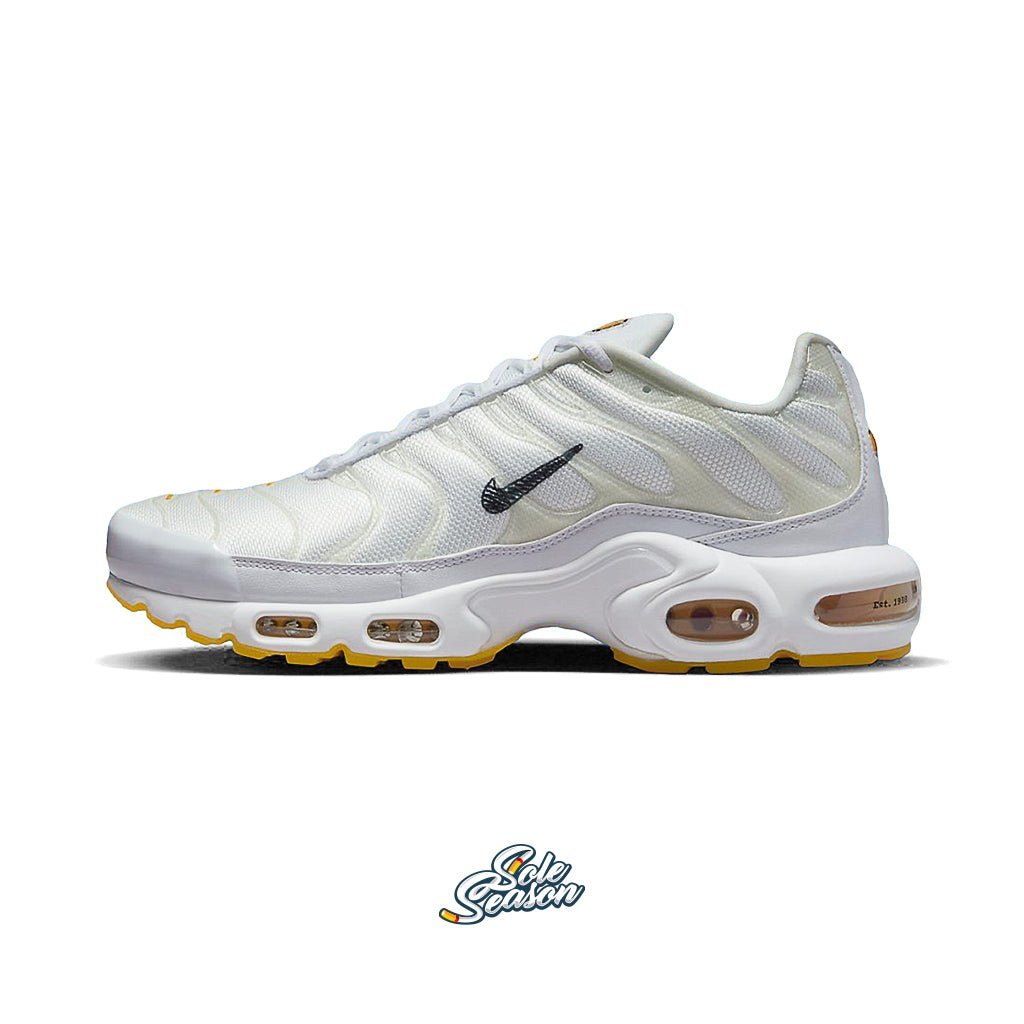 Frank Rudy Nike Tn - White and yellow Air max plus side