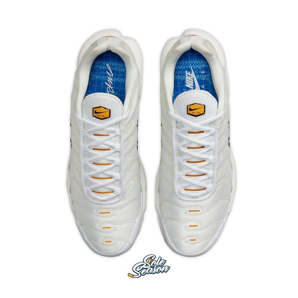 Frank Rudy Nike Tn - White and yellow Air max plus top
