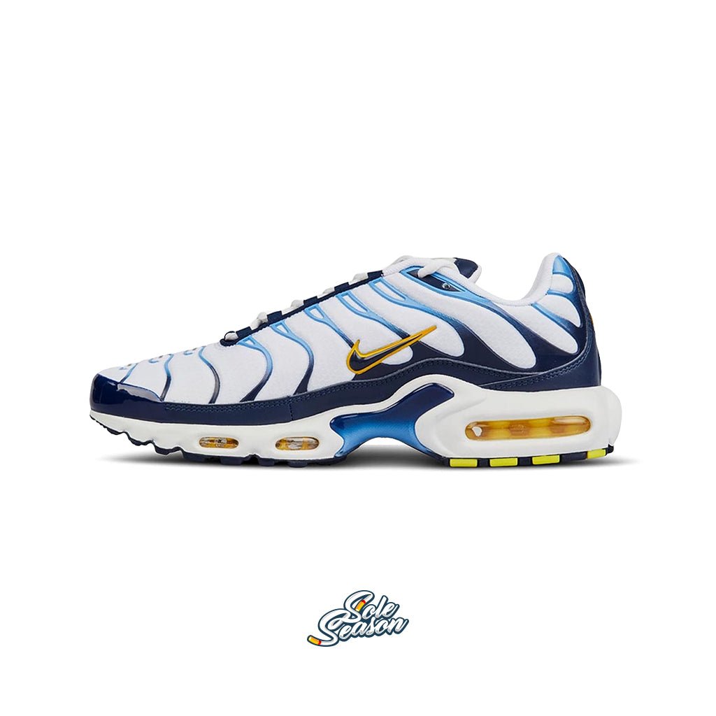 White and Blue Nike Tn - White and yellow tn - Bayside