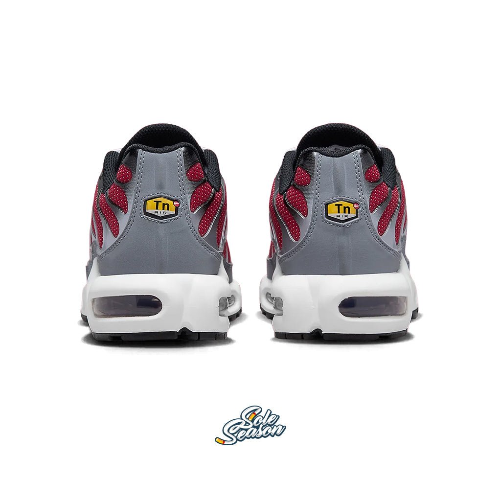 Burgundy Nike Tn - Red White Air MAX plus -  rear