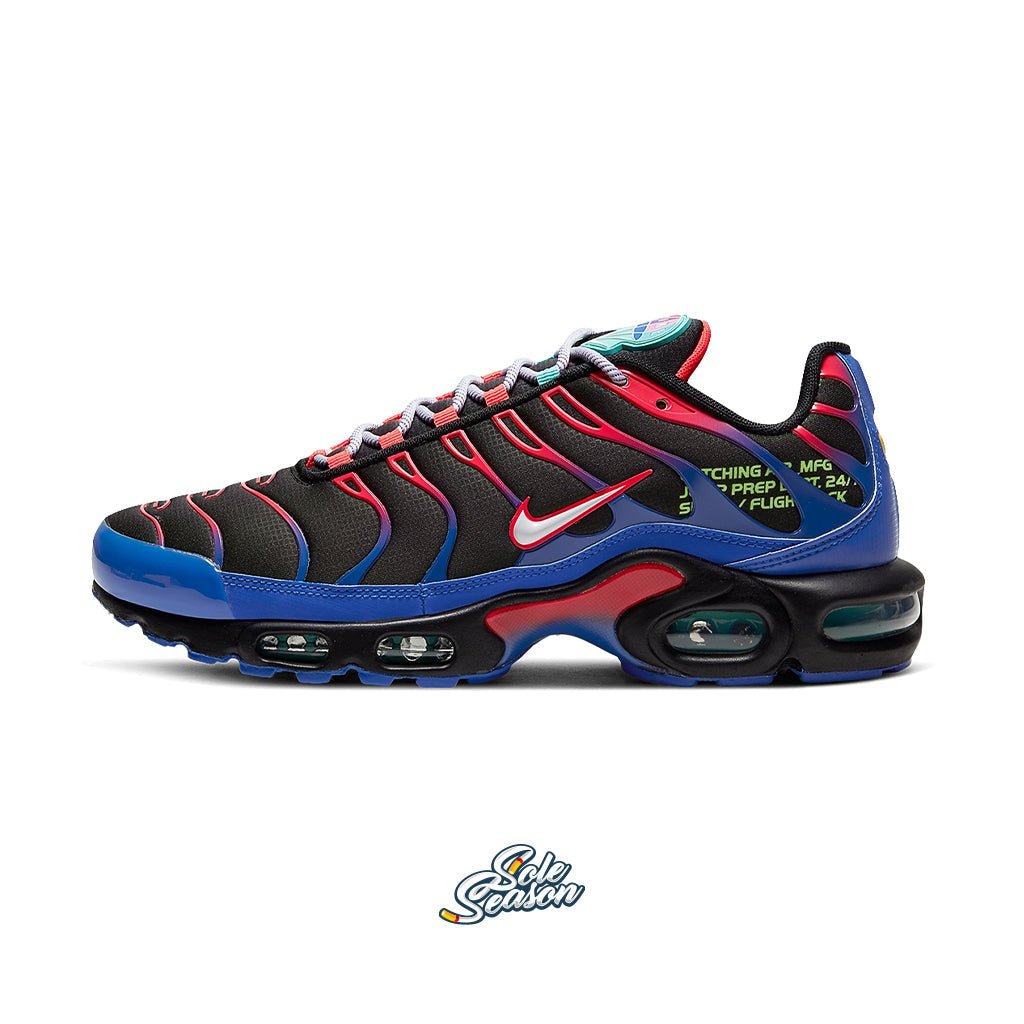 Air max plus black/white/laser crimson/hyper royal best sale