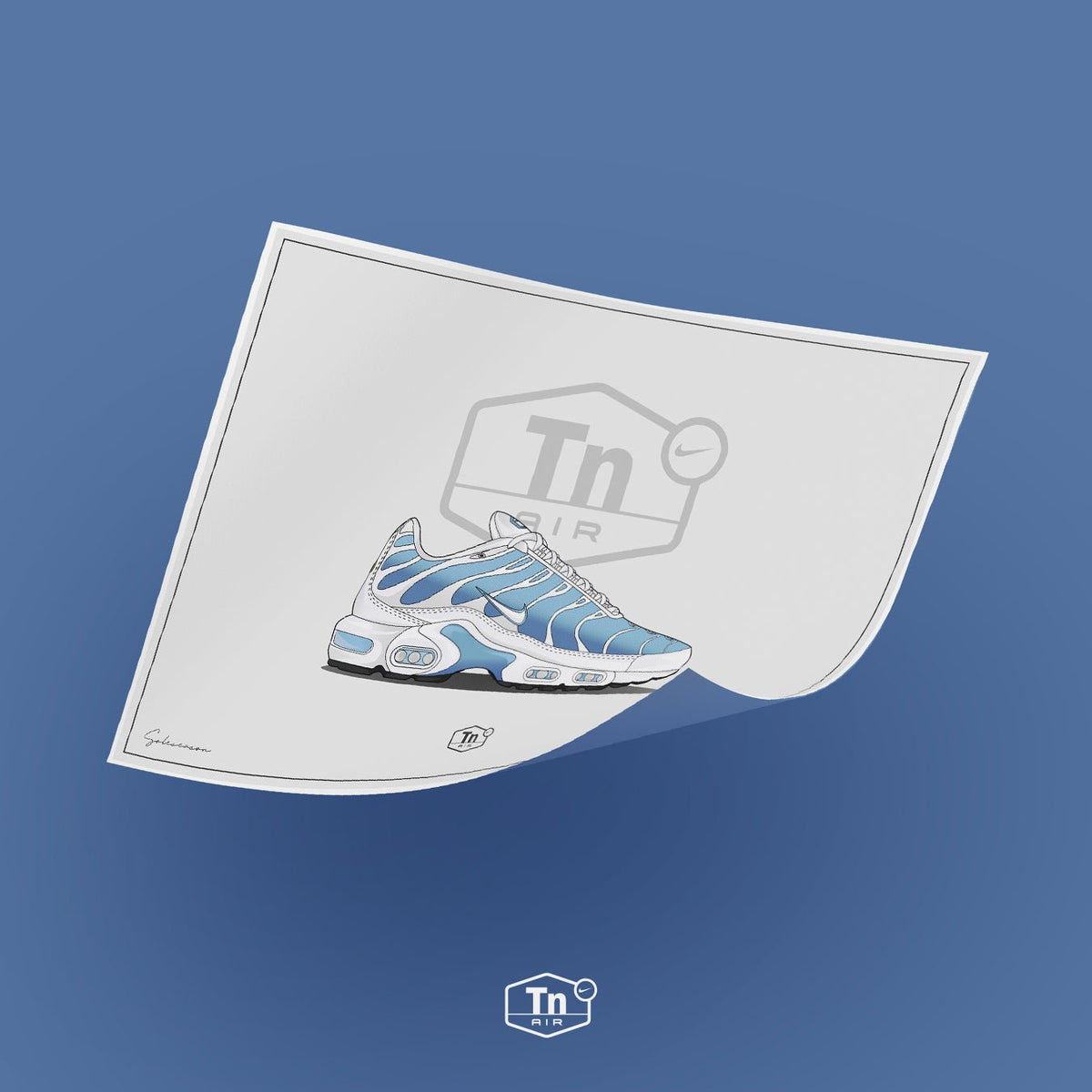 Nike Tn Battle Blue 852630-411 - Poster