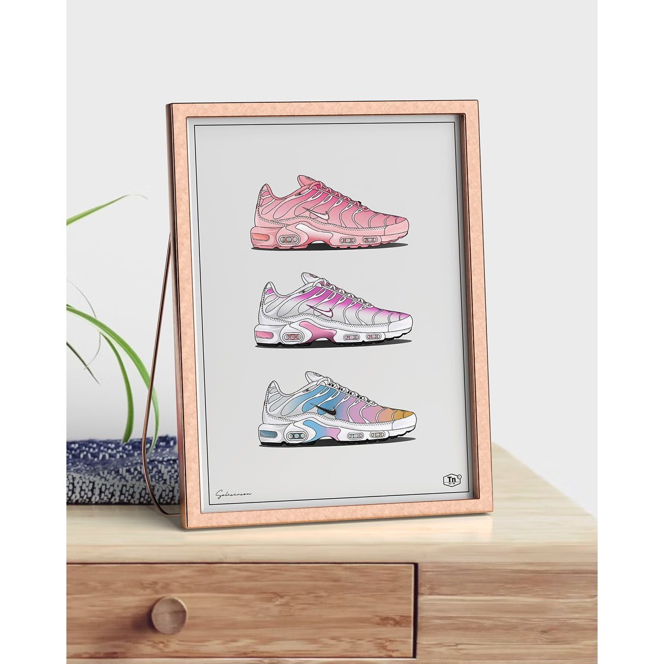 Nike Air Max Plus Tn 'Atlanta, Pink Fade, Rainbows' A3 Poster