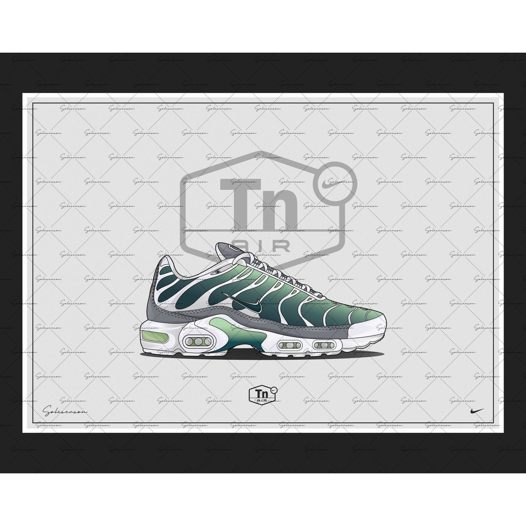 Nike Tn Ghost Green A3 Poster