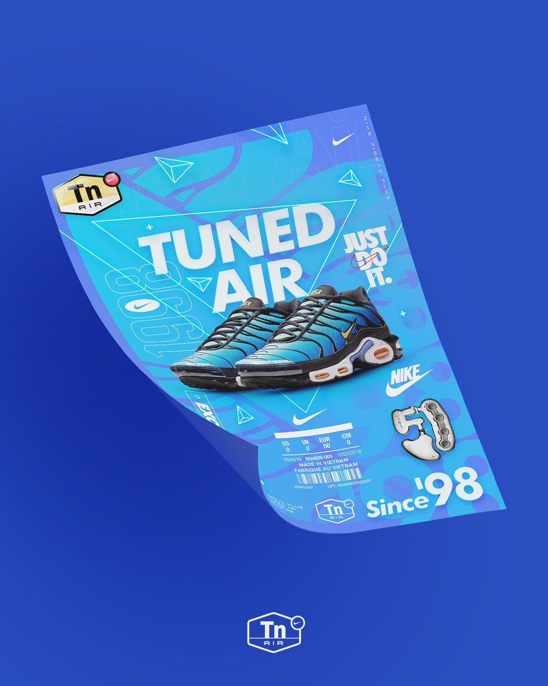 Nike Tn-Triple Pack 'Tuned Since '98'-Affiche A3