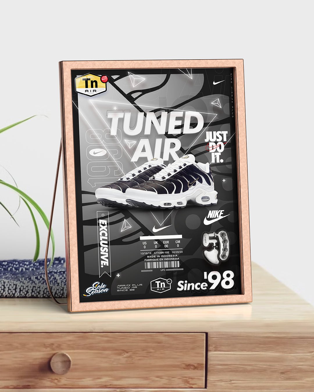 Nike Tn Killer Whale ct1094-102 - Air Max Plus Posters Prints mockup