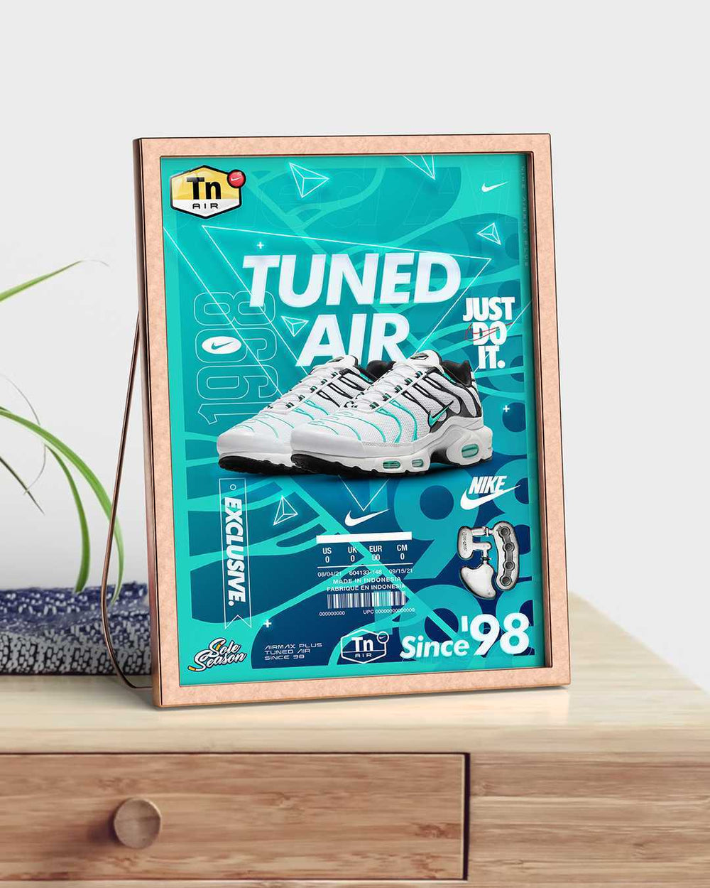 Nike Tn Poster - Retro Tiffany / Hyper Jade - A3 Air Max Plus Poster